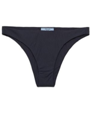 Prada Parte De Abajo De Bikini De Punto Acanalado, Mujer, Talla - Azul