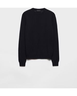 Prada Cashmere Crew-Neck Sweater - Black