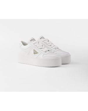 Prada Downtown Bold Sneaker Aus Leder - Weiß