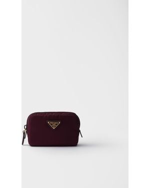 Prada Micro-Pouch Aus Re-Nylon - Lila