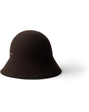 Prada Sombrero De Fieltro, Mujer, Talla - Negro