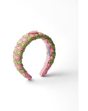 Prada Diadema De Croché - Metálico