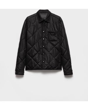 Prada Padded Cashmere Shirt - Black