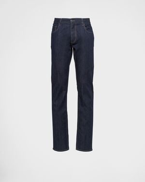 Prada Stretch-Denim Jeans - Blue