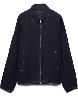 Prada Sobrecamisa De Algodón, Hombre, Talla - Azul