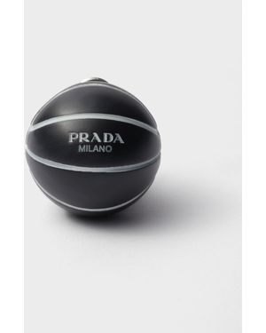 Prada Basketball-Ohrringe Aus Metall - Schwarz