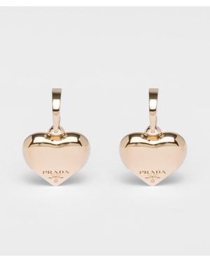 Prada Eternal Medium Drop Earrings - Natural