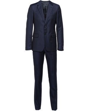 Prada Traje De Lana De Cruzado Simple, Hombre, Talla - Azul