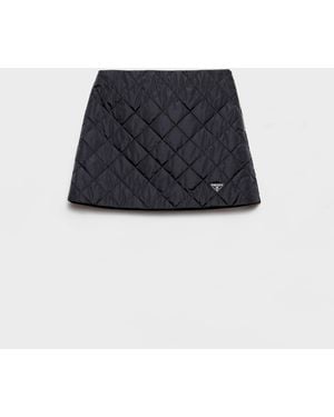 Prada Minigonna Trapuntata - Nero