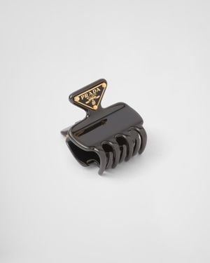 Prada Fermaglio Piccolo Per Capelli - Nero