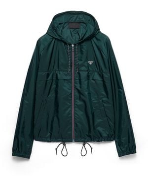 Prada Cazadora Estilo Sobrecamisa De Re-Nylon, Hombre, Talla - Verde