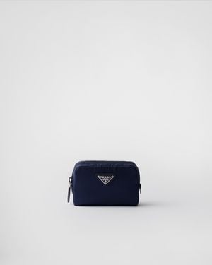 Prada Micro-Pouch Aus Re-Nylon - Blau