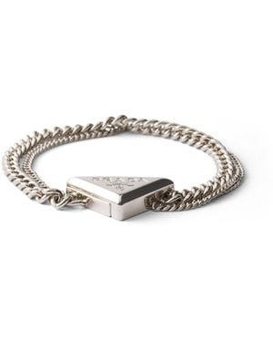 Prada Pulsera De Metal, Hombre, Talla - Blanco