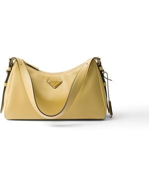 Prada Bolso Bandolera Mediano Aimée De Piel, Mujer - Neutro