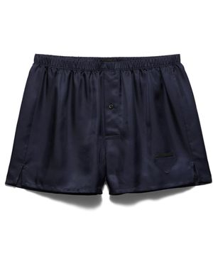 Prada Bóxers De Seda, Hombre, Talla - Azul
