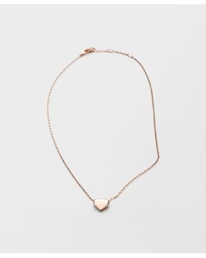 Prada Eternal Nano Heart Necklace - White