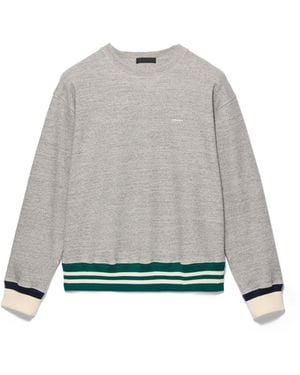 Prada Sudadera En Felpa De Algodón, Hombre, Talla - Gris