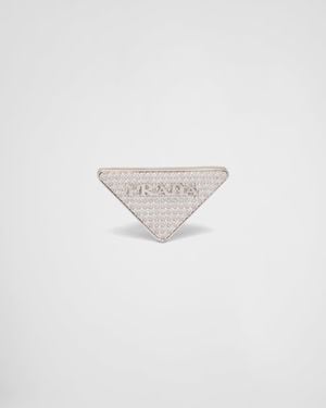 Prada Crystal Logo Jewels Rechter Ohrring - Mehrfarbig