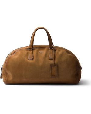 Prada Bolsa De Viaje En Ante - Marrón
