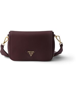 Prada Bolso Bandolera De Piel, Mujer - Morado