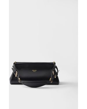 Prada Sac Enchaîné Medium En Cuir - Blanc
