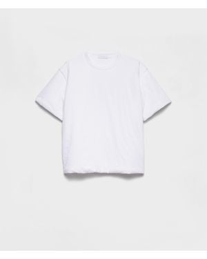Prada Padded Cotton T-Shirt - White