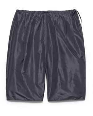Prada Bermudas De Tafetán, Mujer, Talla - Azul