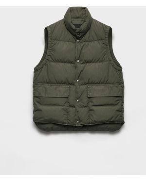 Prada Cotton Down Vest - Green