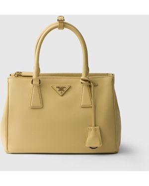 Prada Sac Galleria En Cuir - Métallisé