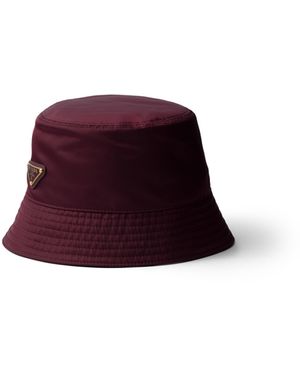 Prada Sombrero Tipo Pescador De Re-Nylon, Mujer, Talla - Morado