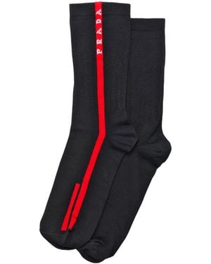 Prada Calcetines De Re-Nylon Técnico, Mujer, Talla - Blanco