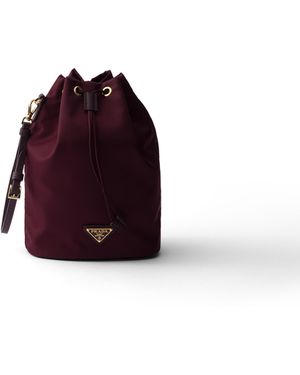 Prada Pouch De Re-Nylon, Mujer - Rojo