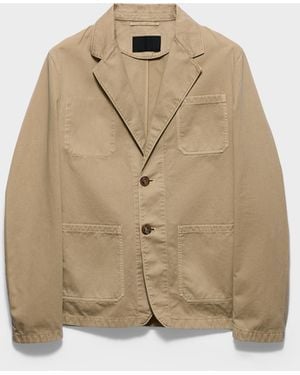 Prada Giacca Monopetto - Neutro