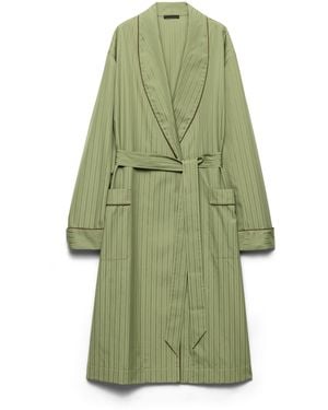 Prada Bata De Algodón, Mujer, Talla - Verde