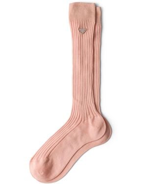 Prada Calcetines De Algodón, Mujer, Talla - Blanco