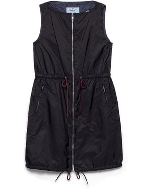 Prada Minivestido Ligero De Re-Nylon, Mujer, Talla - Azul