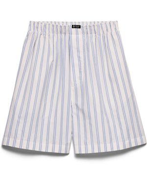 Prada Bermudas De Popelín, Hombre, Talla - Blanco