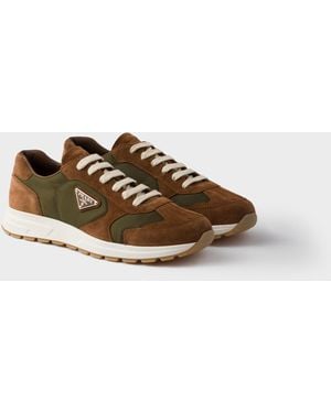 Prada Sneakers Prax En Daim Et Re-Nylon - Multicolore