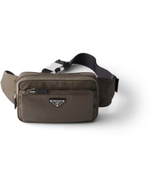 Prada Riñonera De Re-Nylon Y Piel Saffiano, Hombre - Multicolor