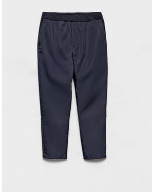 Prada Technical Cotton And Re-Nylon Trousers - Blue