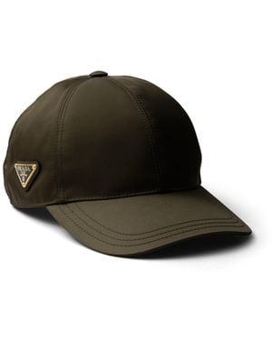 Prada Gorra De Béisbol En Re-Nylon, Mujer, Talla - Blanco