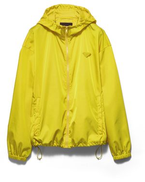 Prada Chaqueta Impermeable De Re-Nylon, Talla - Amarillo