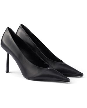 Prada Zapatos De Tacón De Piel, Mujer, Talla - Negro
