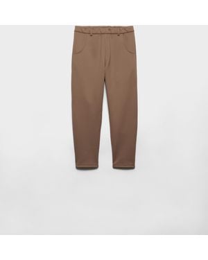 Prada Technical Fleece Trousers - Natural