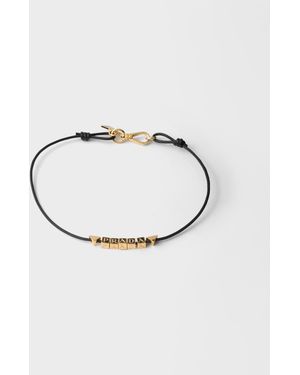 Prada Nappa Leather Choker - Metallic