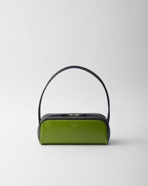 ハンドバッグ PRADA GREEN LEATHER MEDIUM RADA CAREY HANDBAG Prada Green Leather Medium Rada Carey Handbag | italist