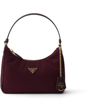 Prada Minibolso Re-Edition 2005 De Re-Nylon Mujer - Morado