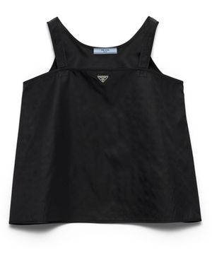 Prada Top De Re-Nylon, Mujer, Talla - Negro