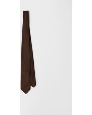 Prada Satin Tie - White