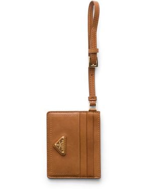 Prada Tarjetero De Napa, Mujer - Blanco